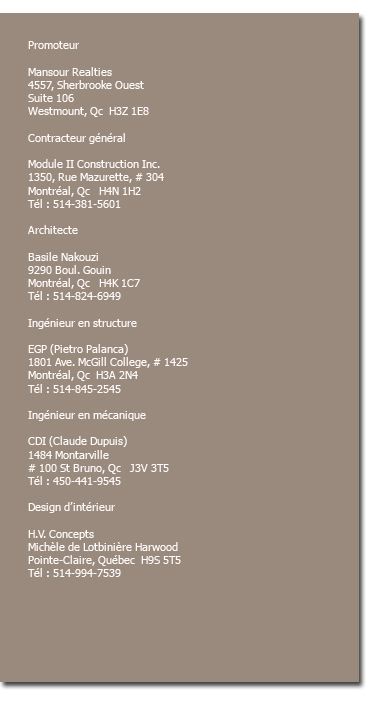 Liste Intervenants